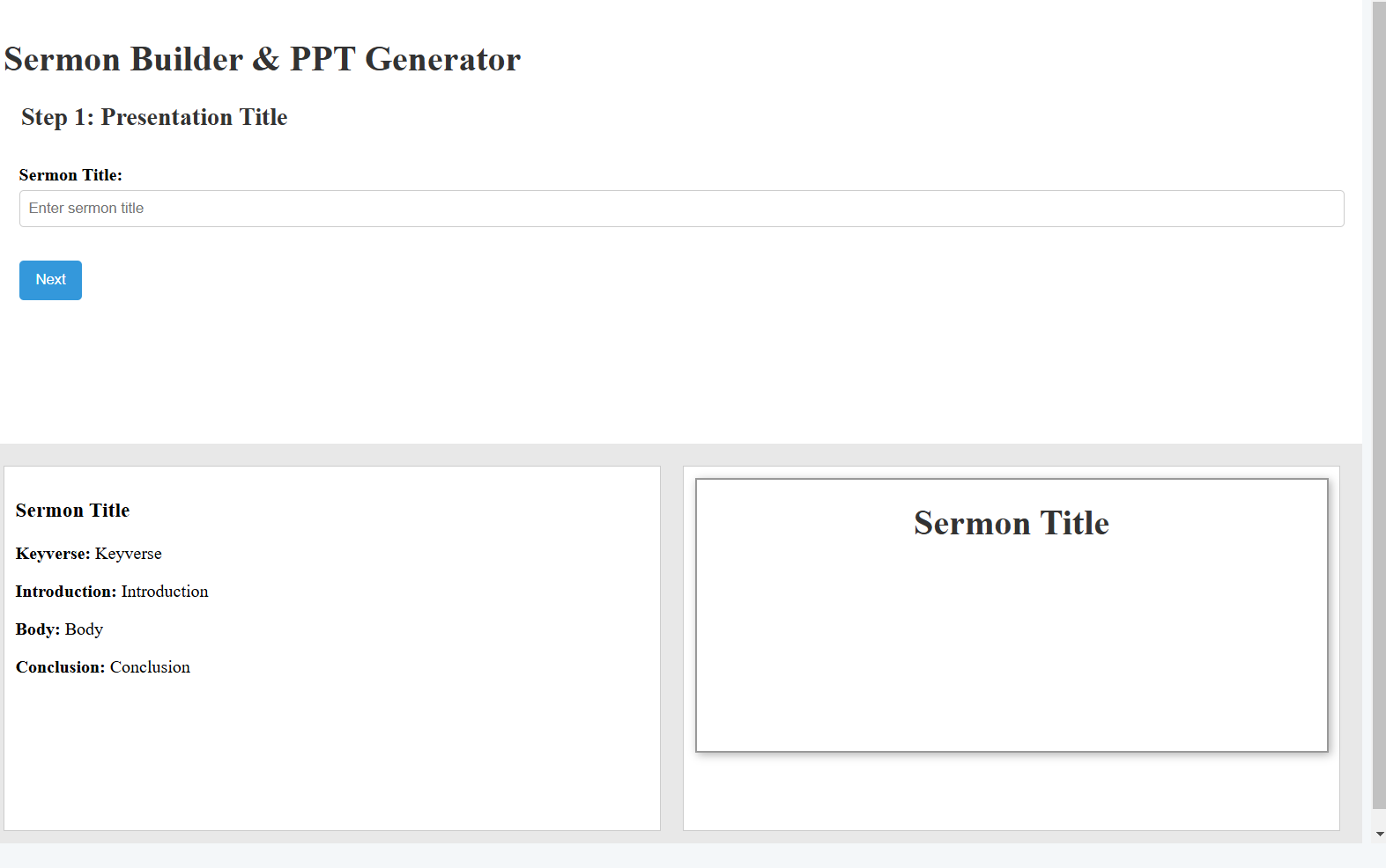 PowerPoint Generator